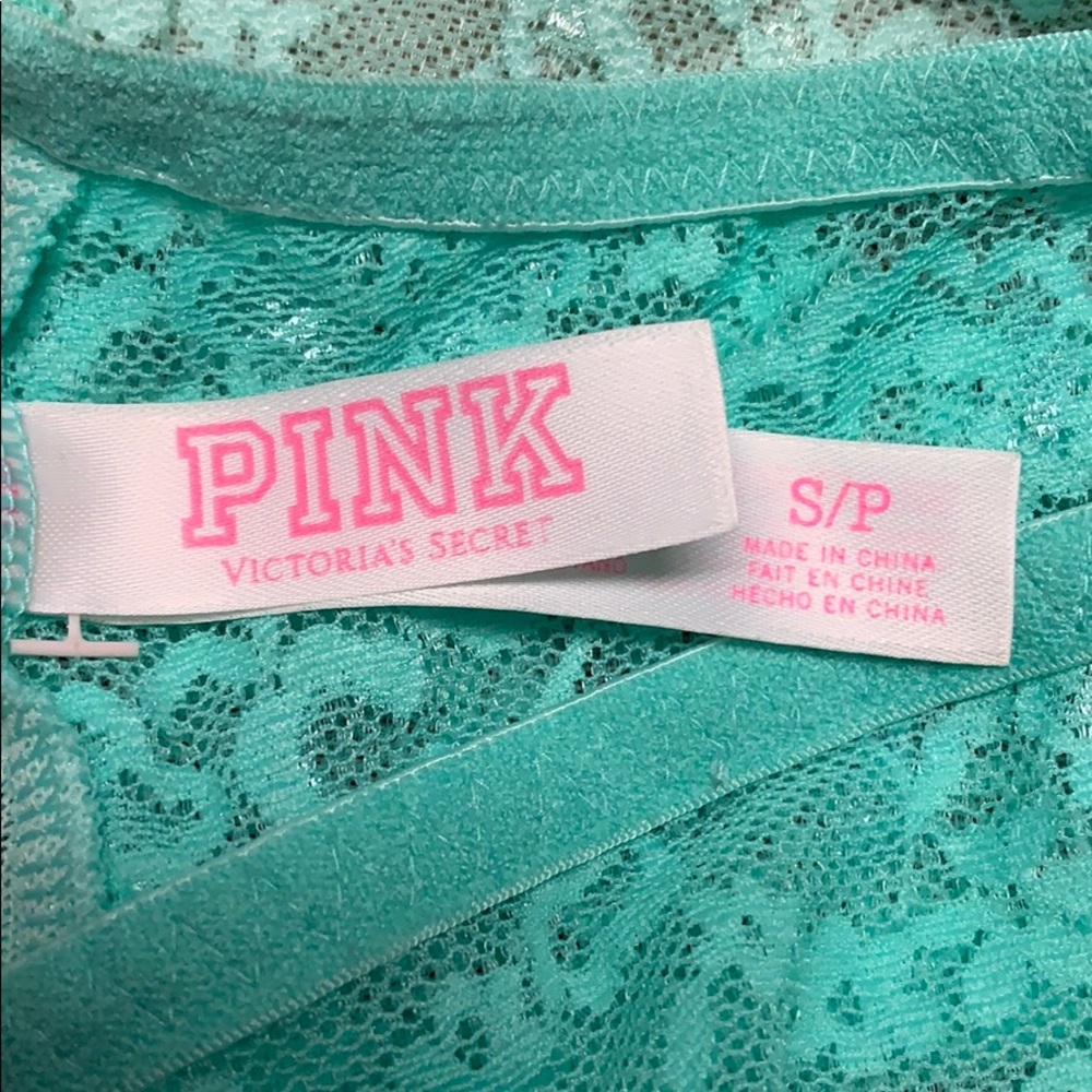 Pink by Victoria’s Secret Green Lace Bralette - Picture 6 of 7